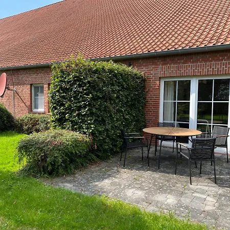 Ferienwohnung II Im Idyllischen Gulfhof Krummhörn Exterior foto